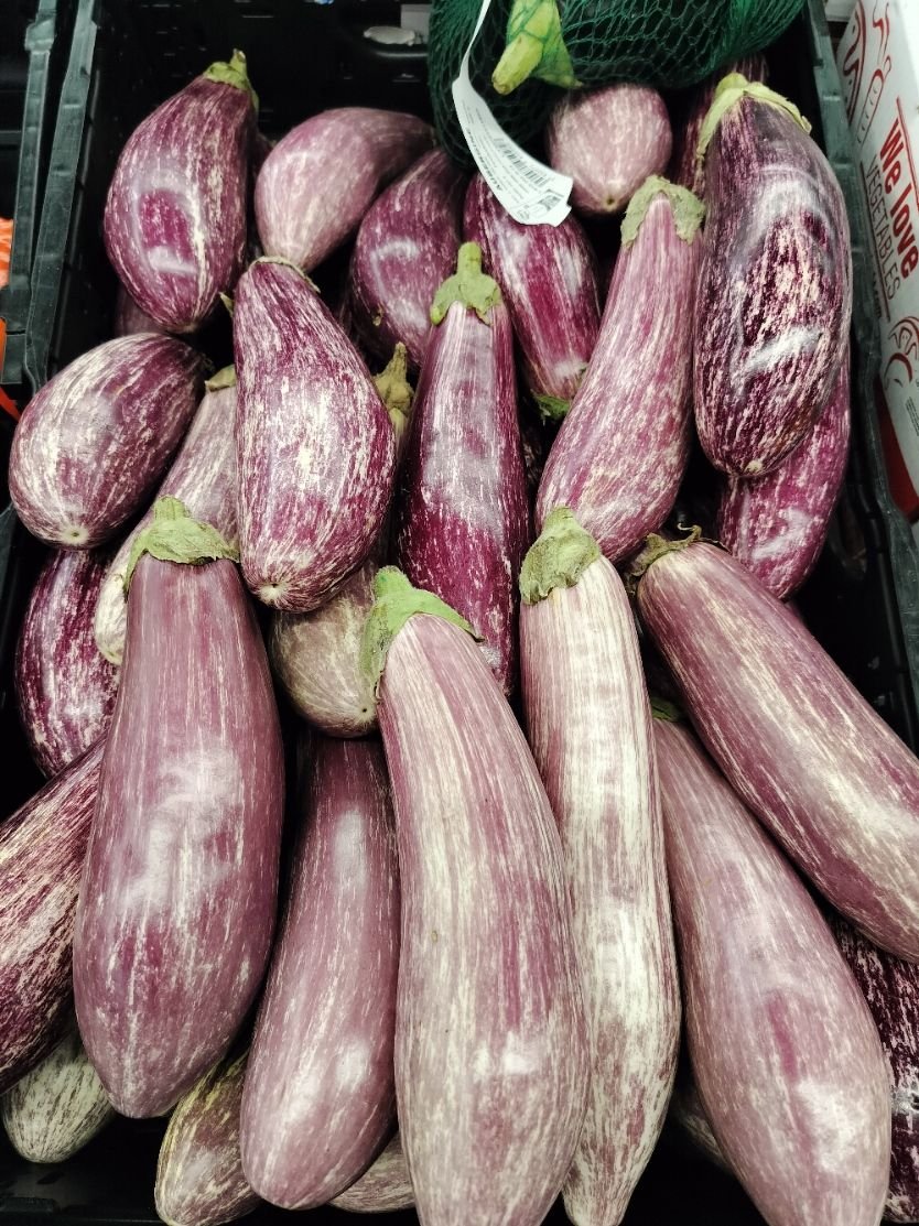 Aubergines graffitis violettes