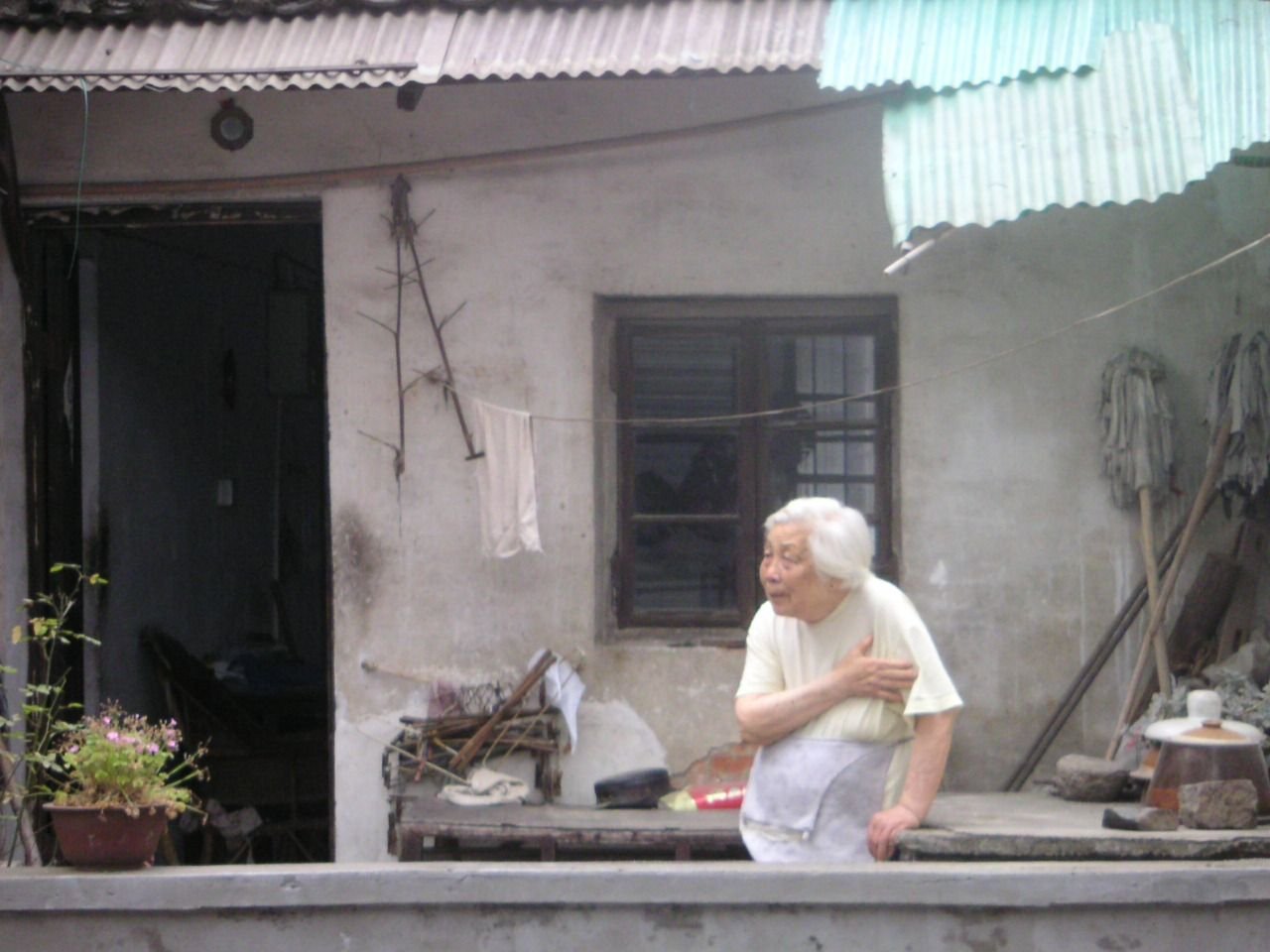 Une vielle dame dans sa parcelle en Chine, Asie photo gratuite