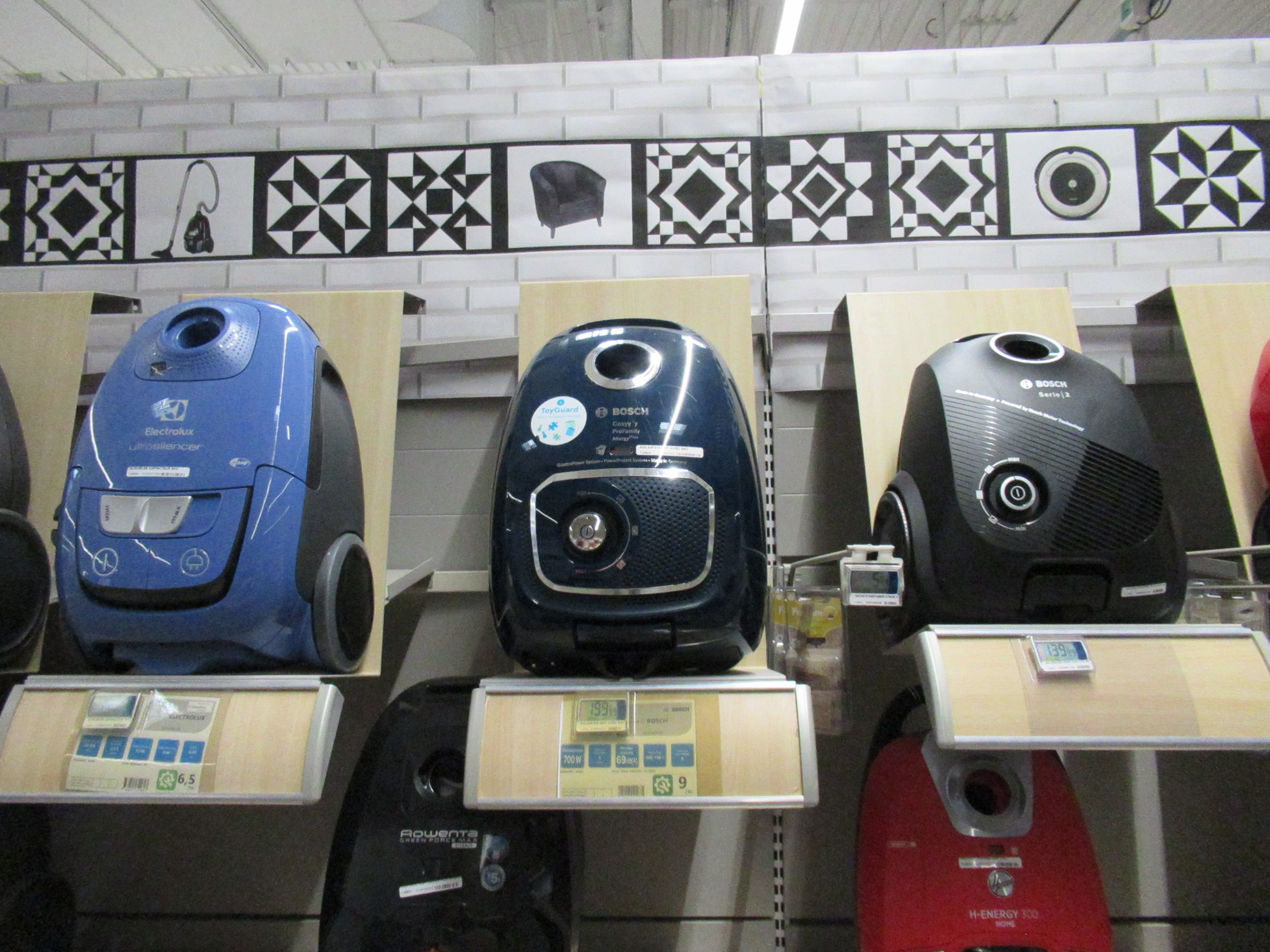 Gamme d'aspirateurs de marque Bosch