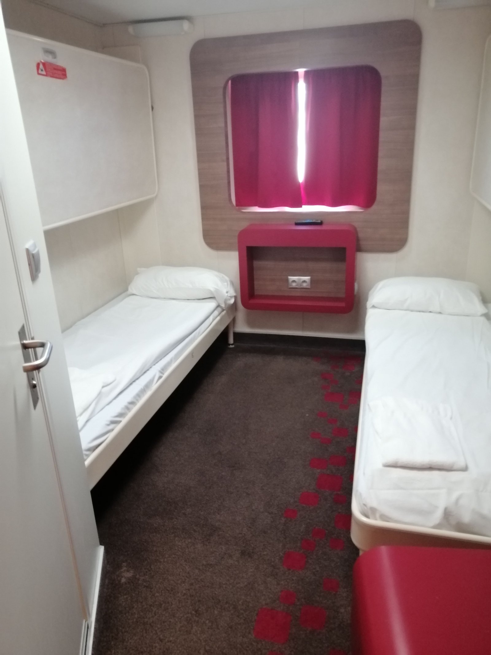 Couchette à l'intérieur de la Méridionale