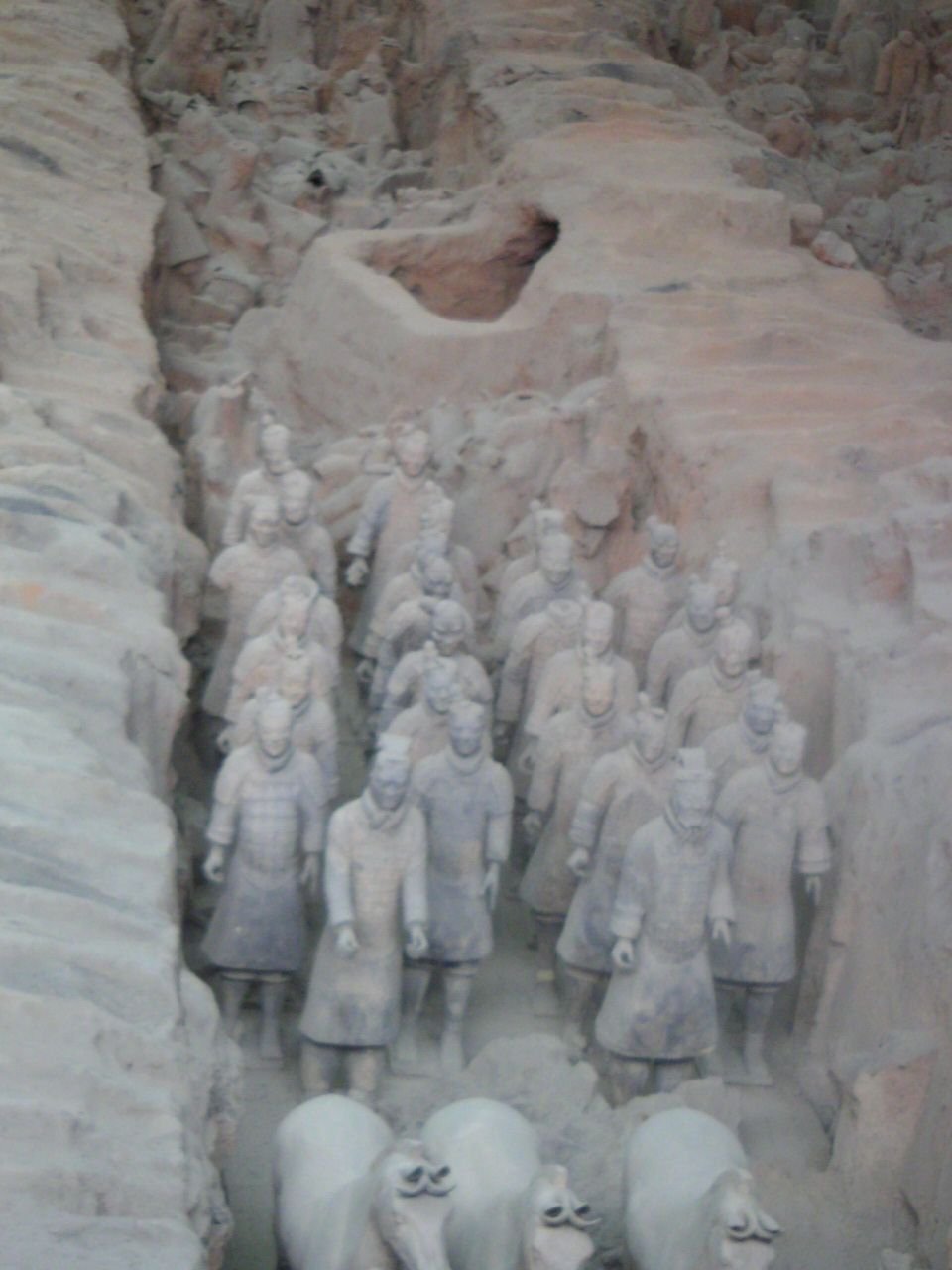 L'armée enterrée au musée de l'empereur Qin à Xi'an