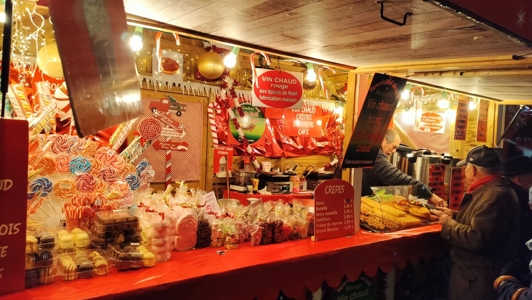 Stand d'un marché de Noël