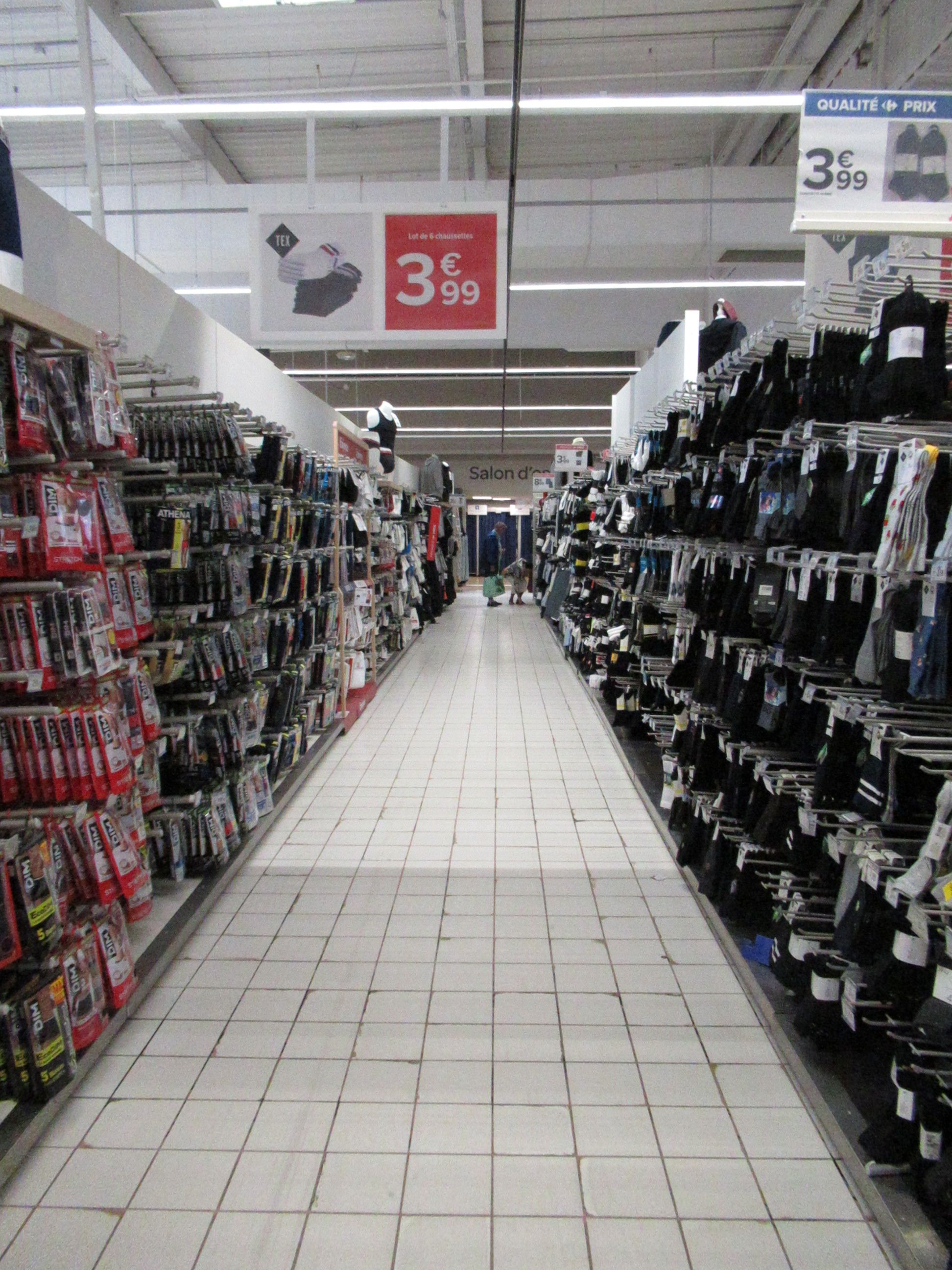 Rayon de sous-vêtements et chaussettes