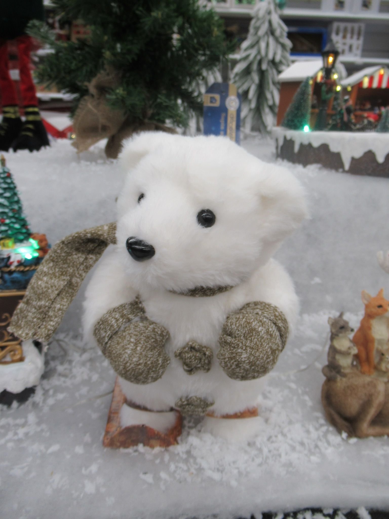 Un ours de Noël, photo gratuite