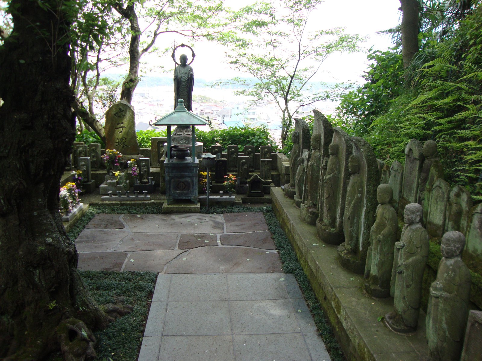 Statues au temple Hasedera, temple bouddhisme, Japon, Asie