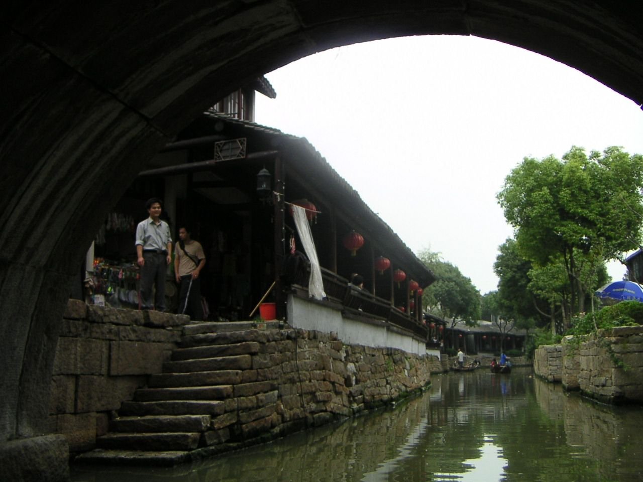 Village chinois sur l'eau, pont, Asie photo gratuite