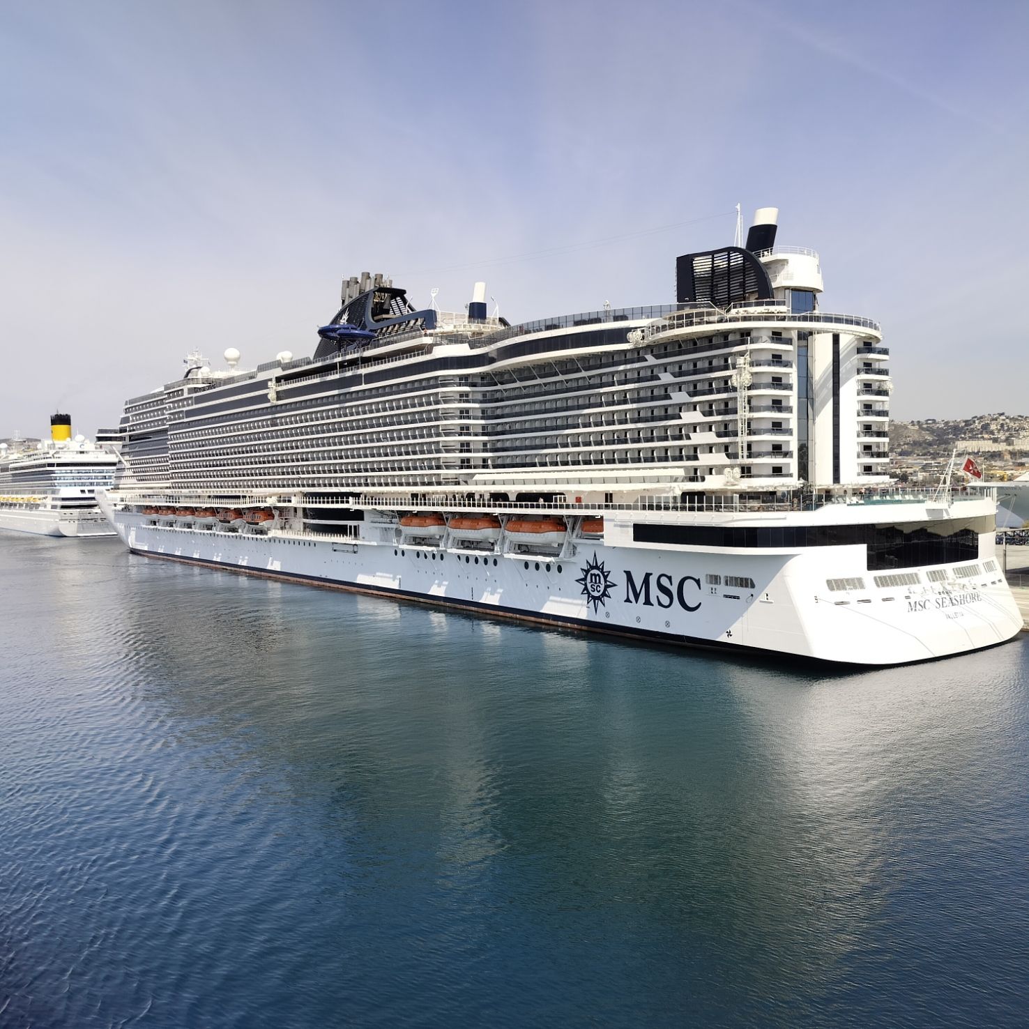 Bateaux de croisière dans le port