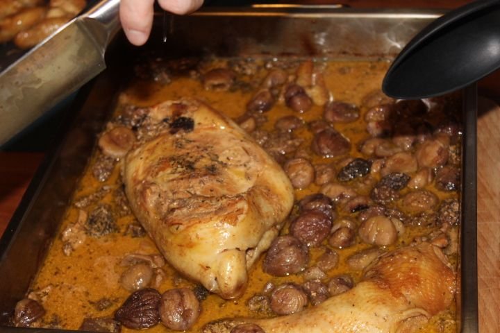 Cuisses de poulet au champignon, photo gratuite