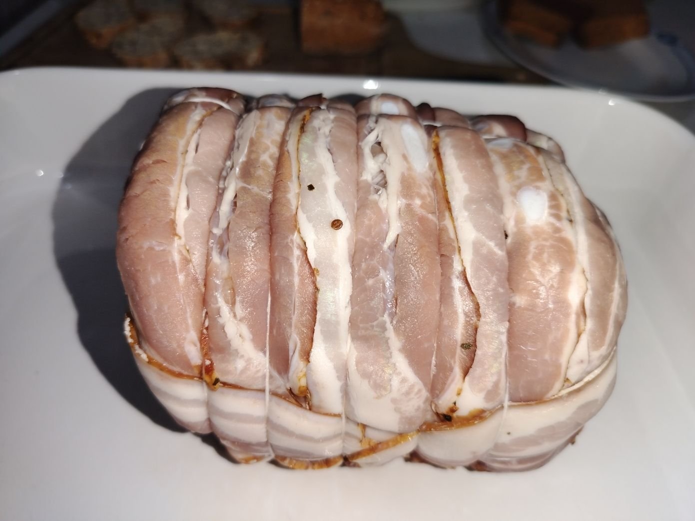 Rôti lardé photo gratuite