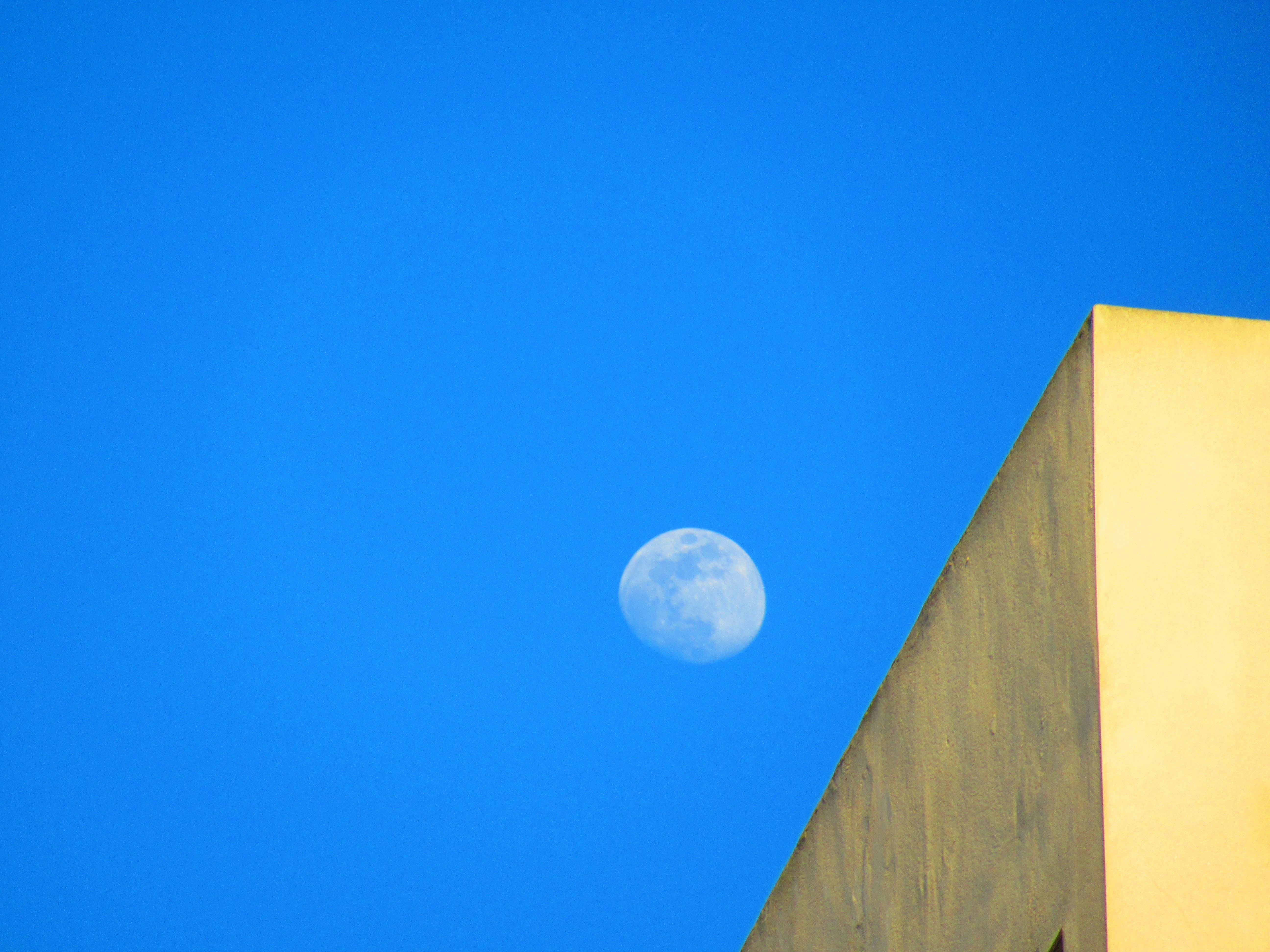 Lune en pleine journée
