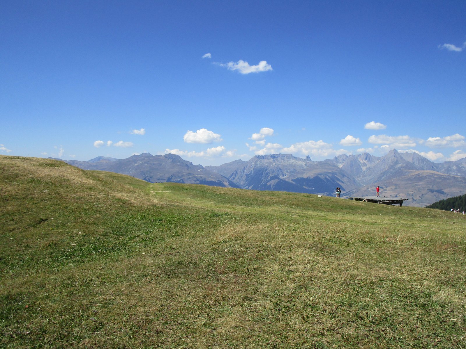 Paysage d'été de La Plagne Tarentaise en France