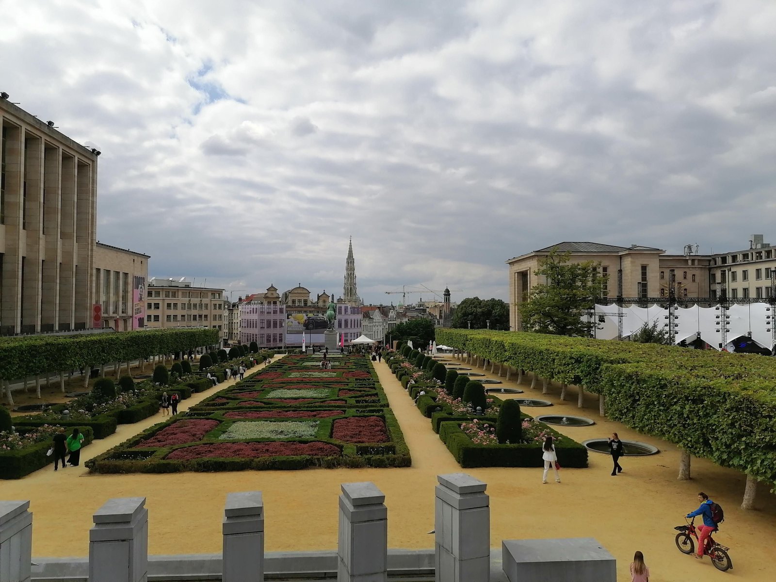 Jardin du Mont des Arts à Bruxelles en Belgique