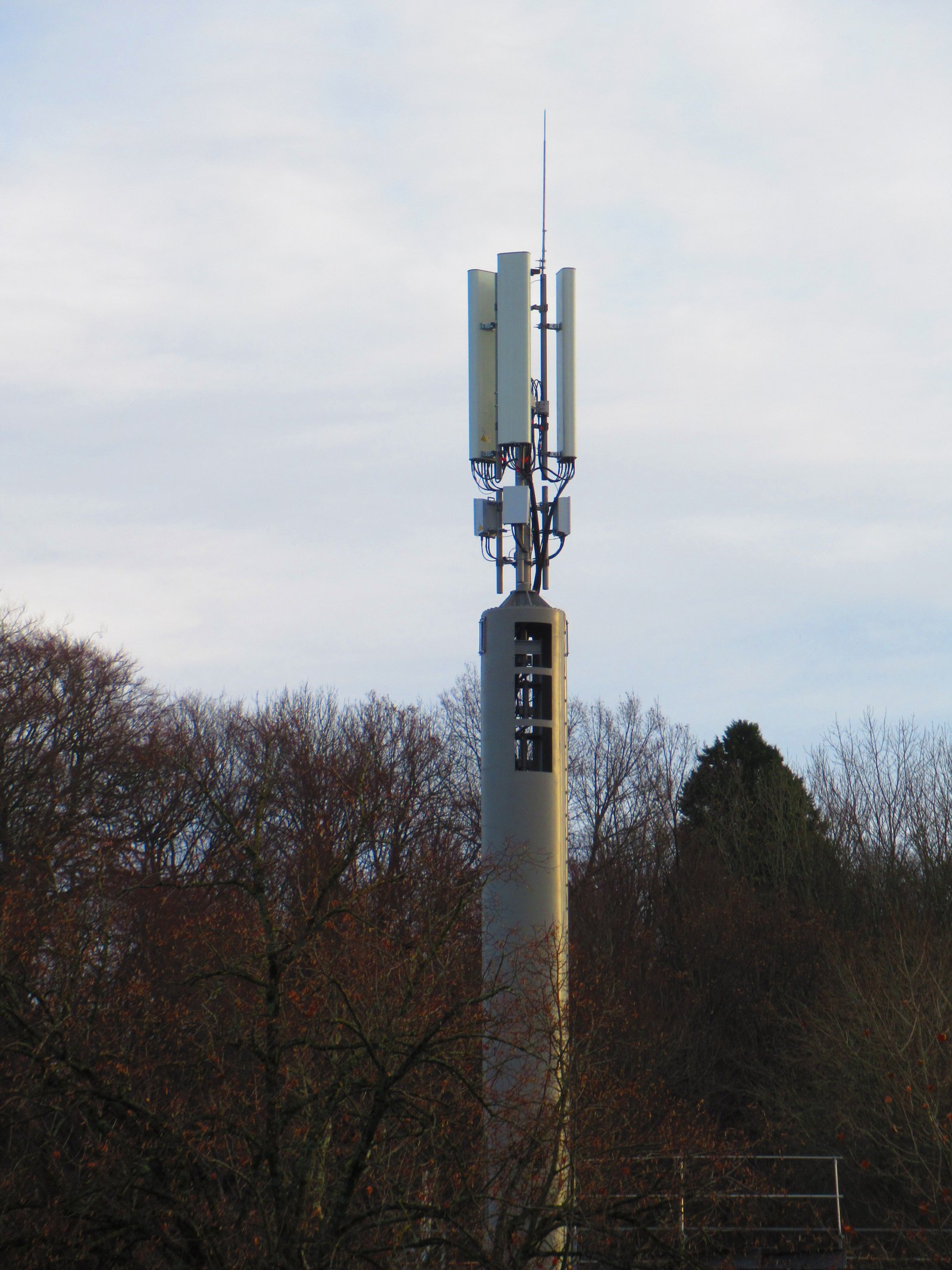 Antenne : Tour de télécommunications au milieu d'un environnement naturel photo gratuite