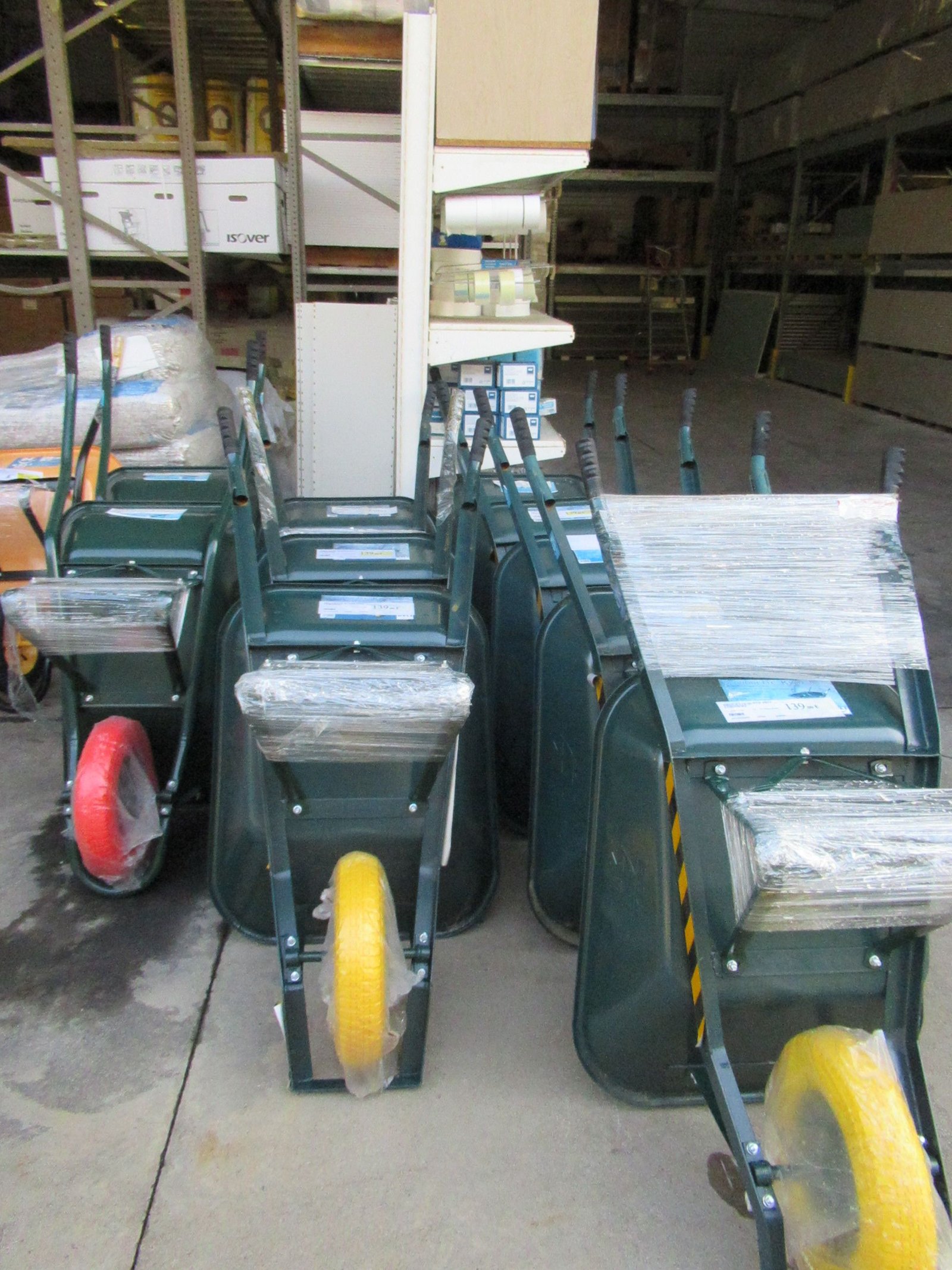 Brouettes de chantier avec roues increvables