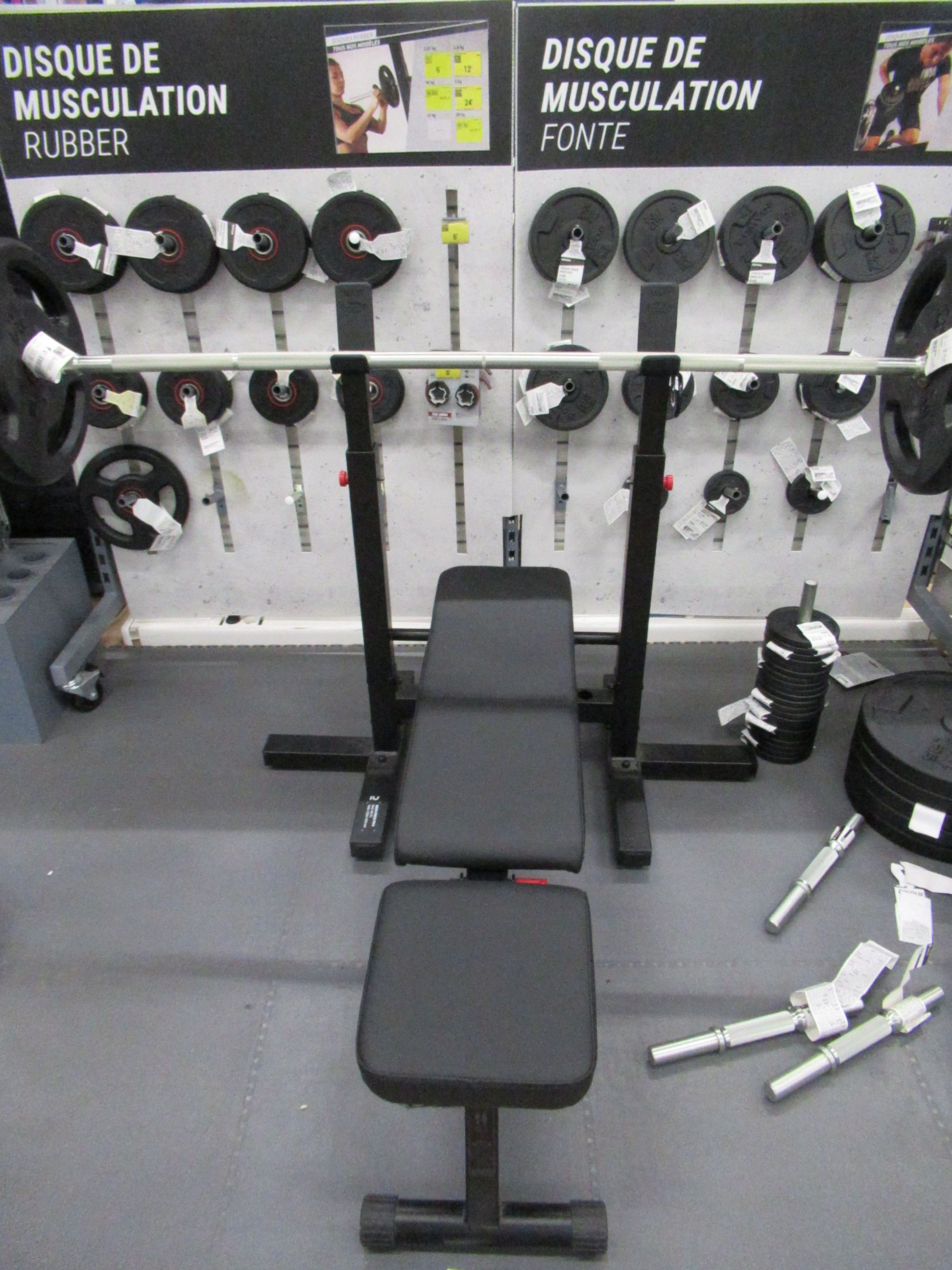 Banc de musculation pliable