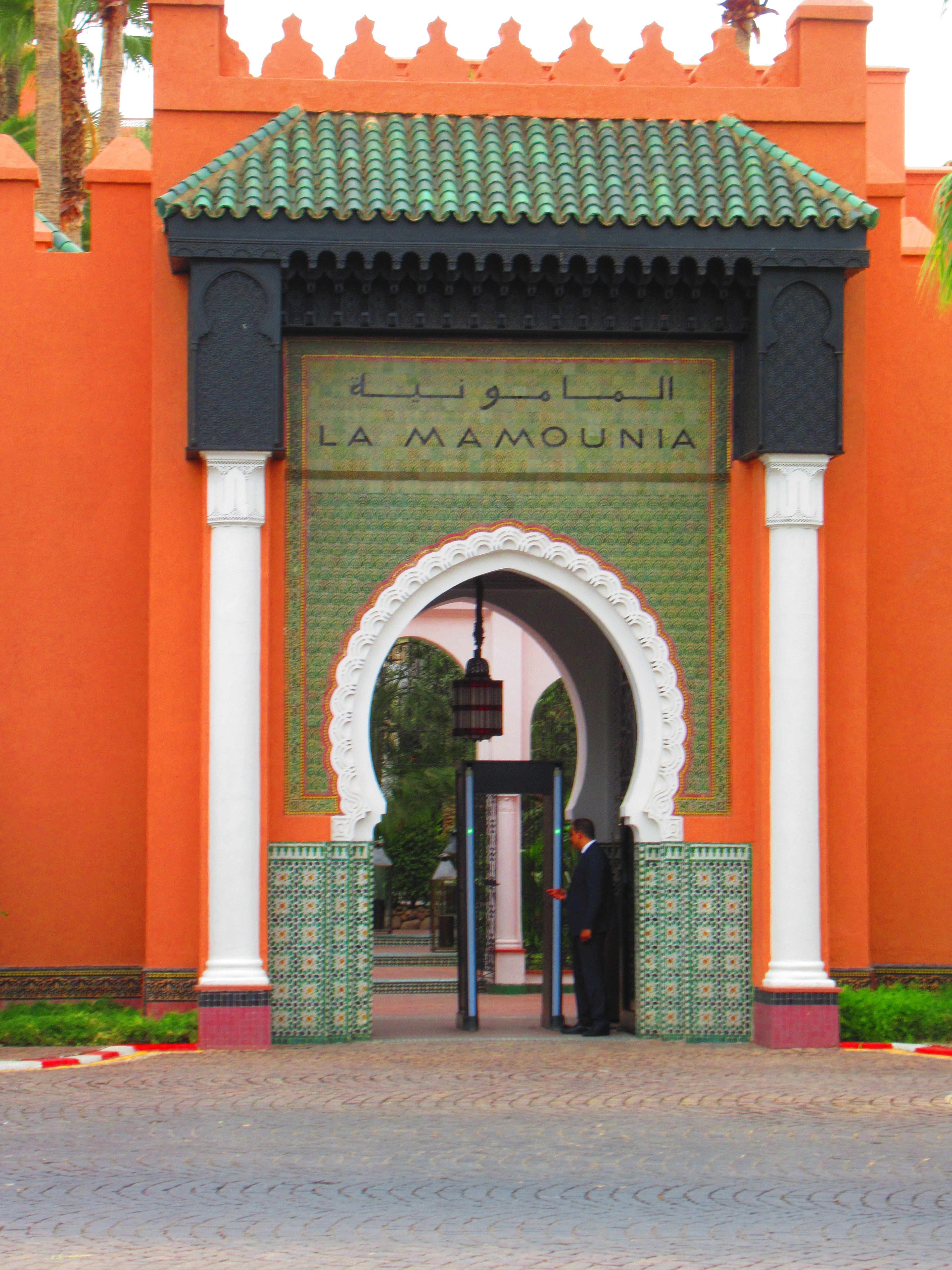 Entrée de la Mamounia à Marrakech