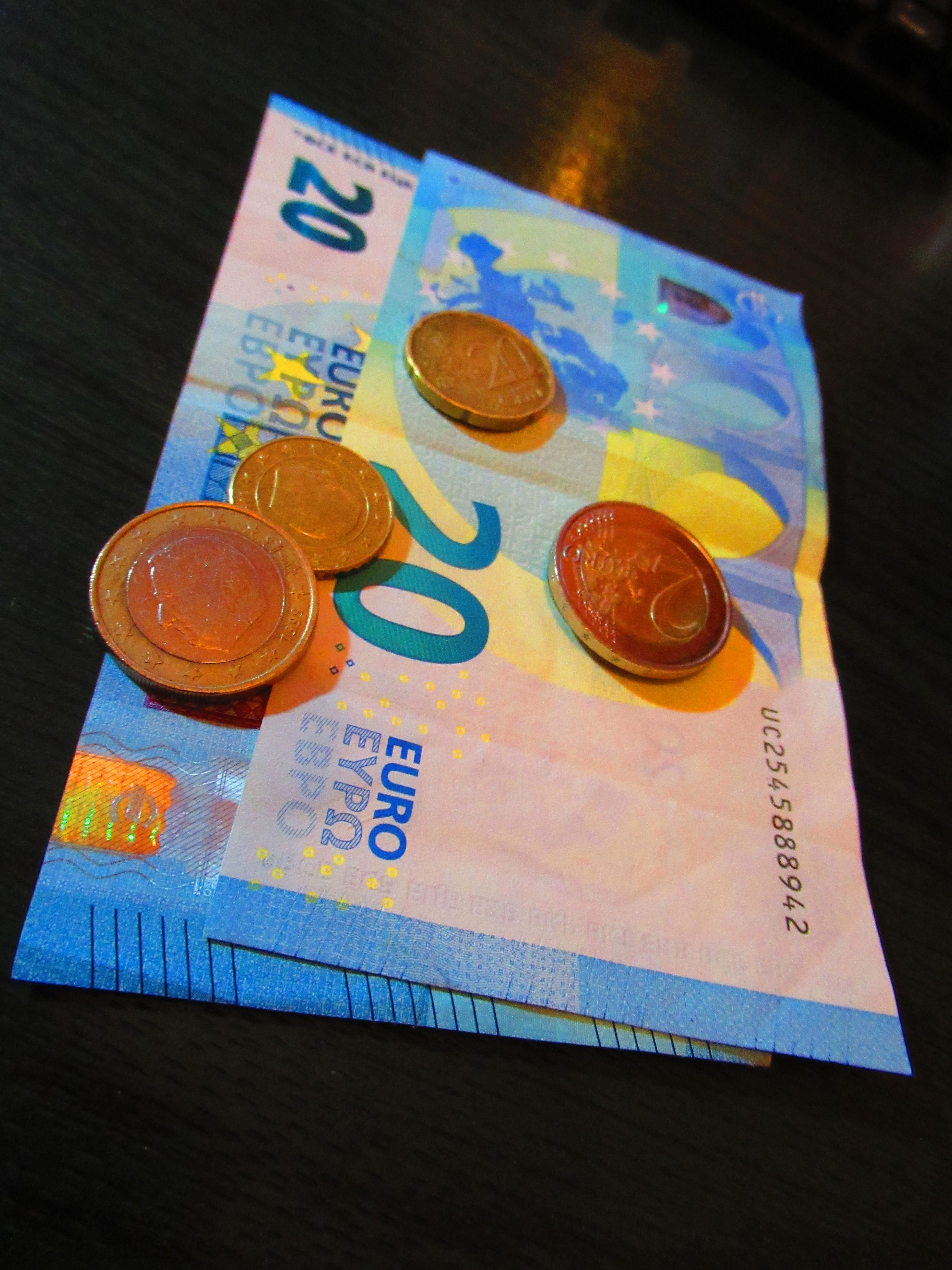 Euros billets et pièces