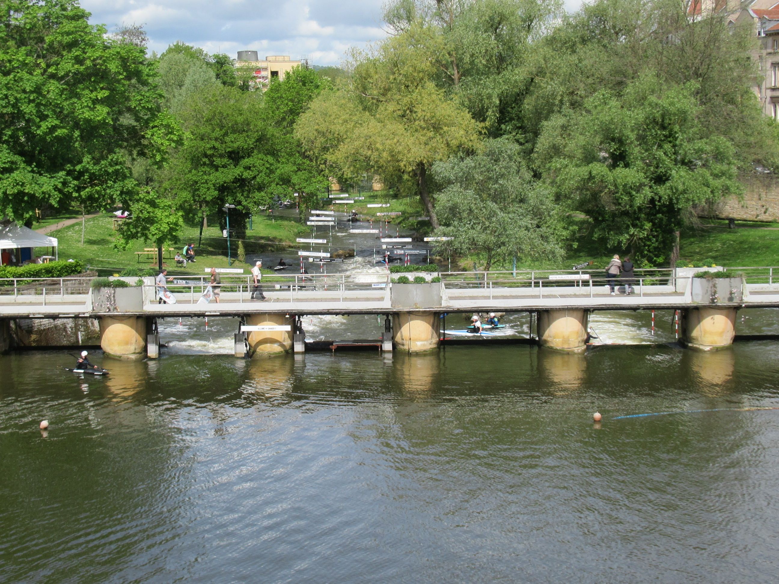 Parcours kayak sur la moselle