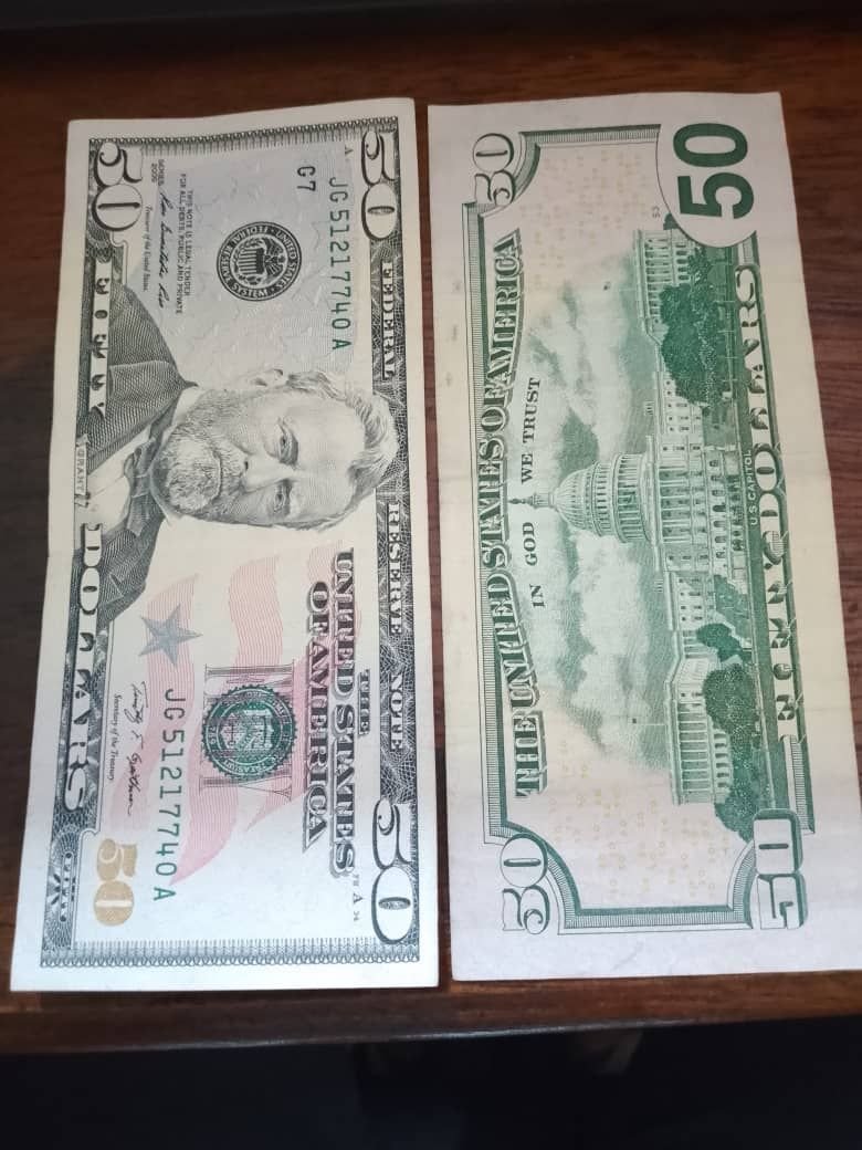 Ulysses Grant et le Capitole sur les billets de 50 dollars américain photo gratuite