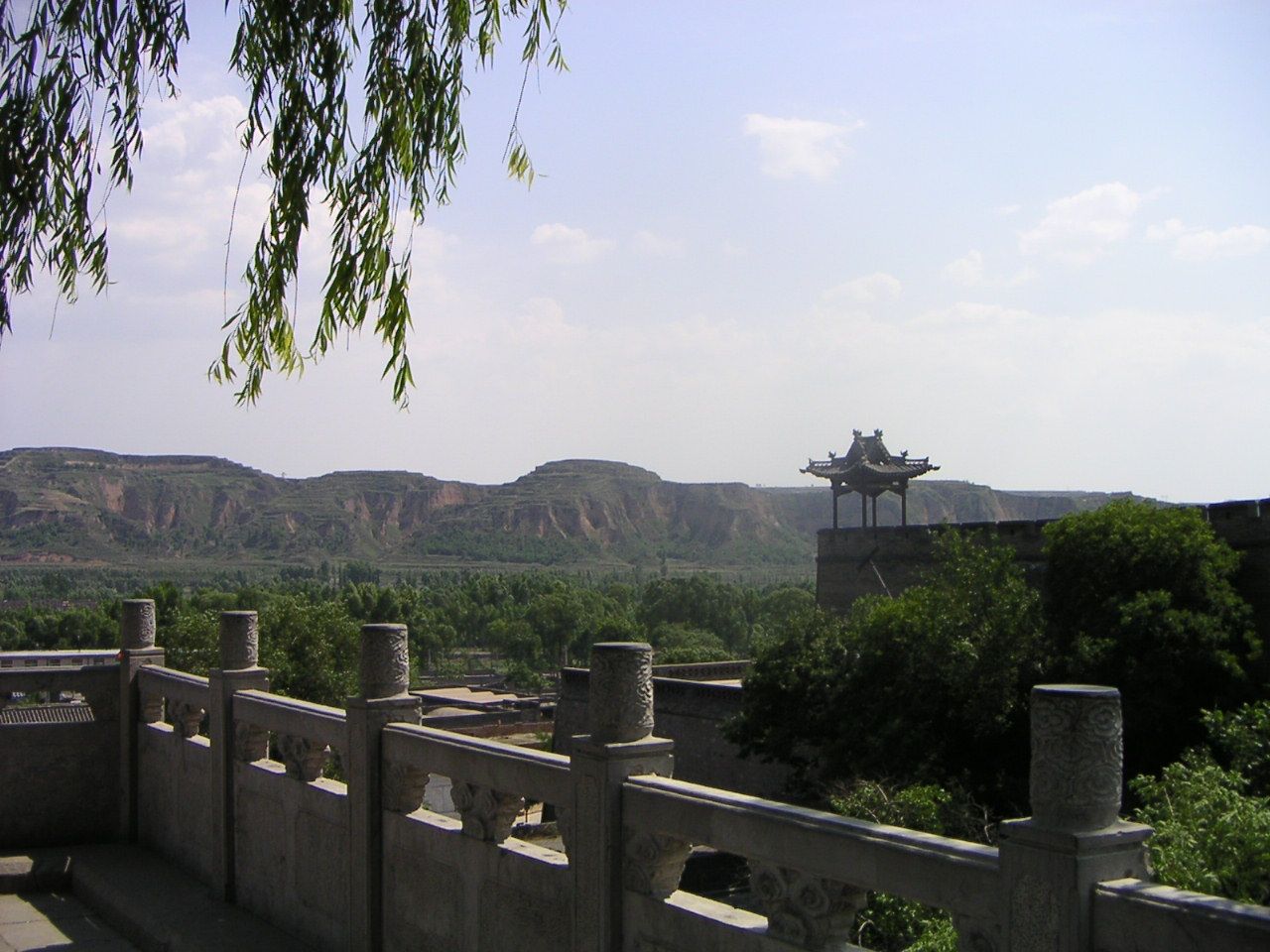 Vue aérienne du paysage depuis la maison Wang, Chine, Asie photo gratuite