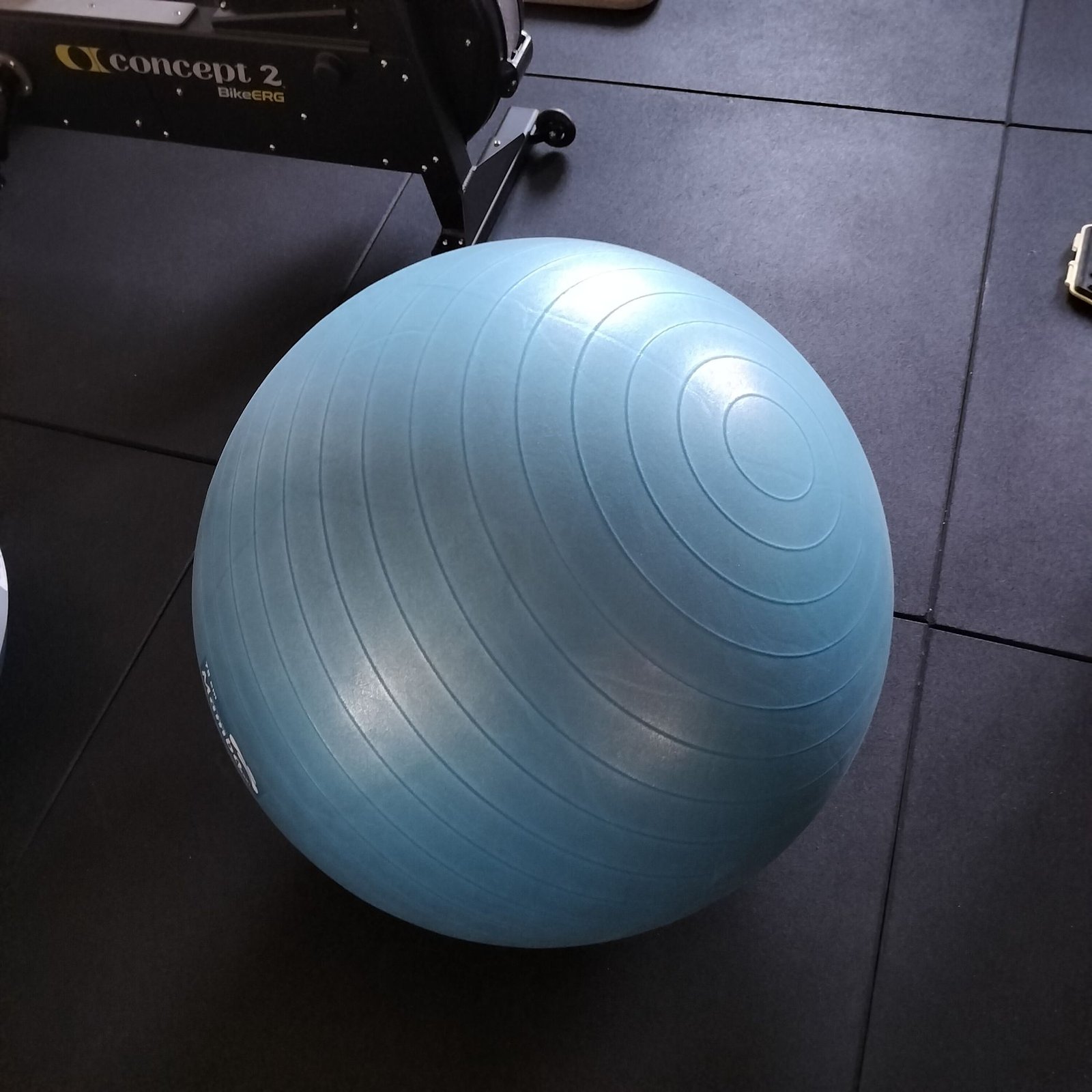 Ballon de gym bleu