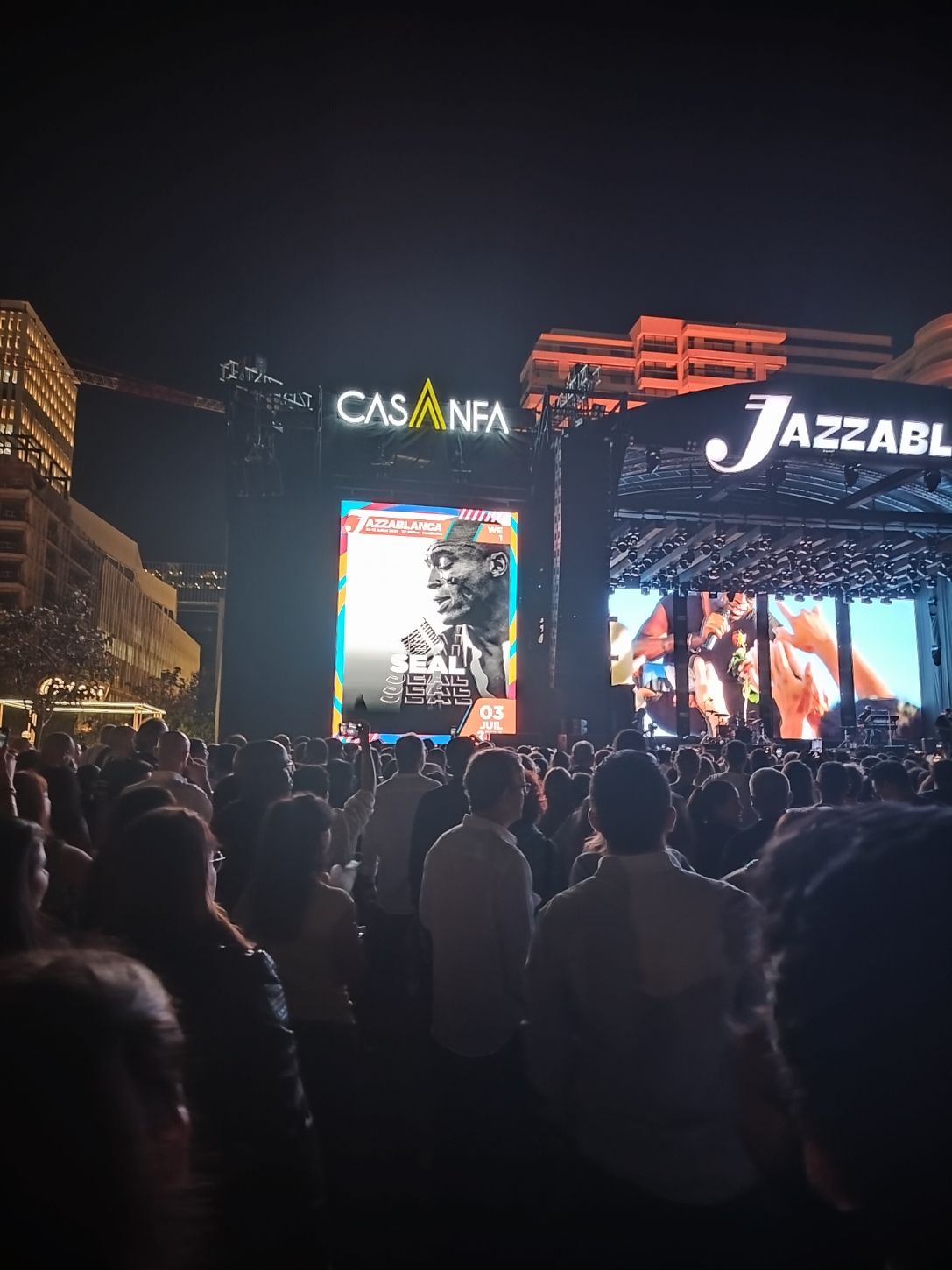 Photo gratuite du festival Jazzablanca concert de Seal, photo gratuite