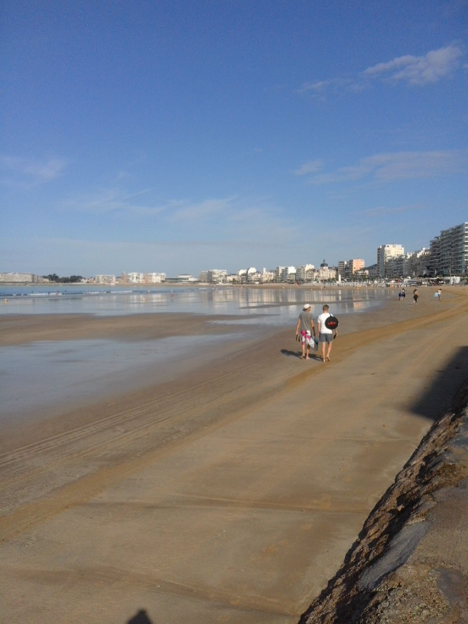 Plage des Sables D'Olonne, océan atlantique, Vendée
