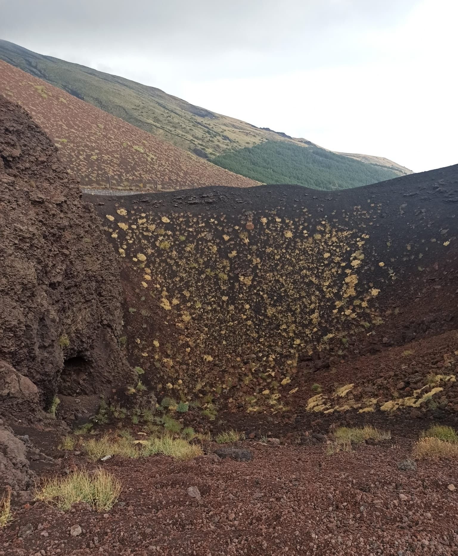 Le mont Etna, un volcan actif situé sur la côte orientale de la Sicile en Italie, photo gratuite
