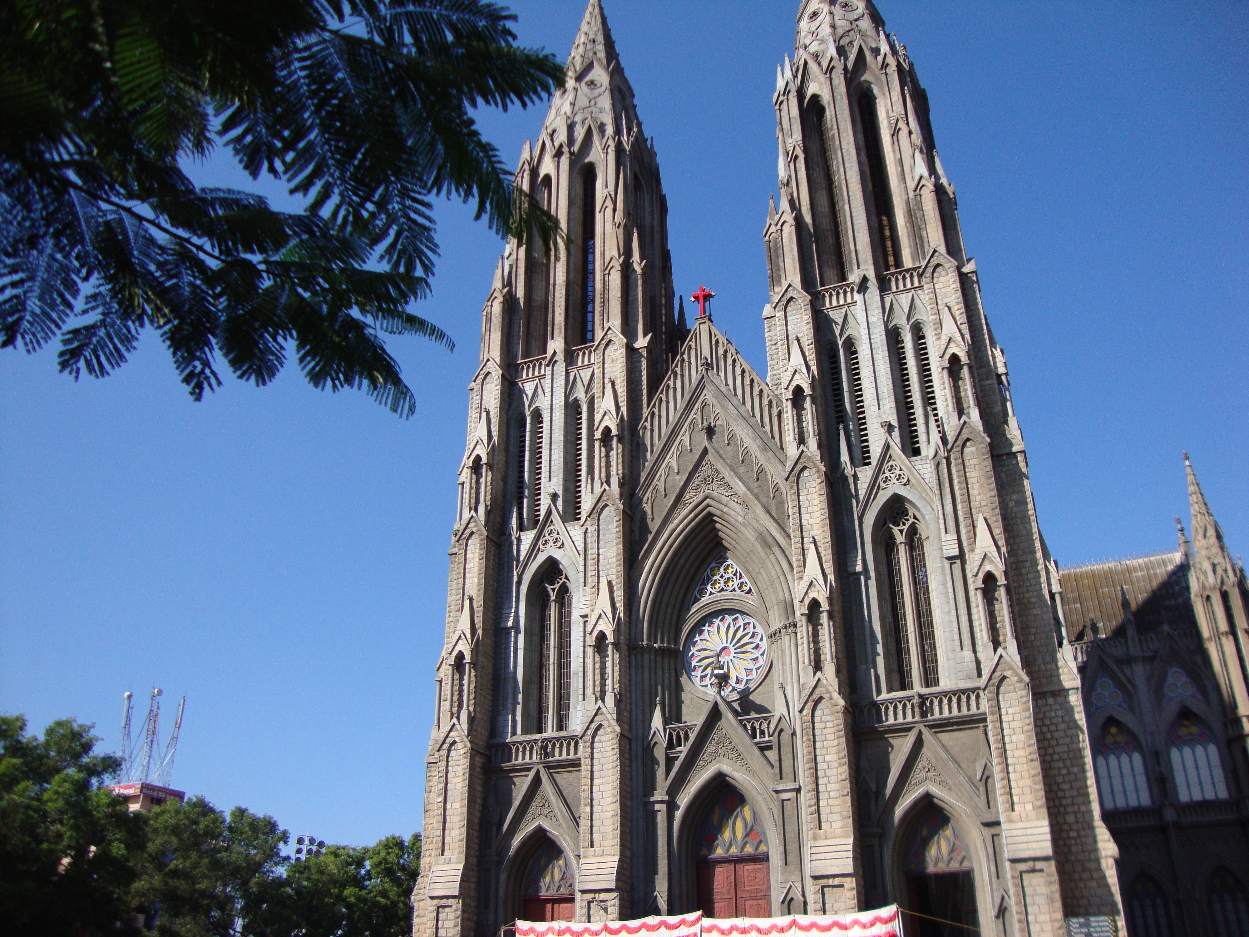 La Cathédrale Sainte-Philomène de Mysore en Inde, photo gratuite