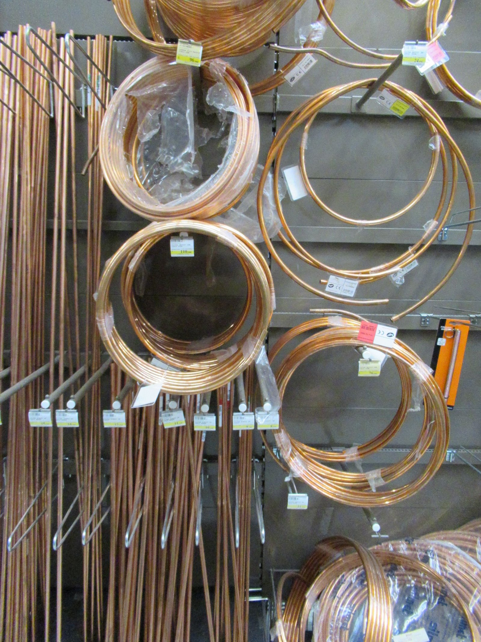 Tubes en cuivre en couronne et en barre