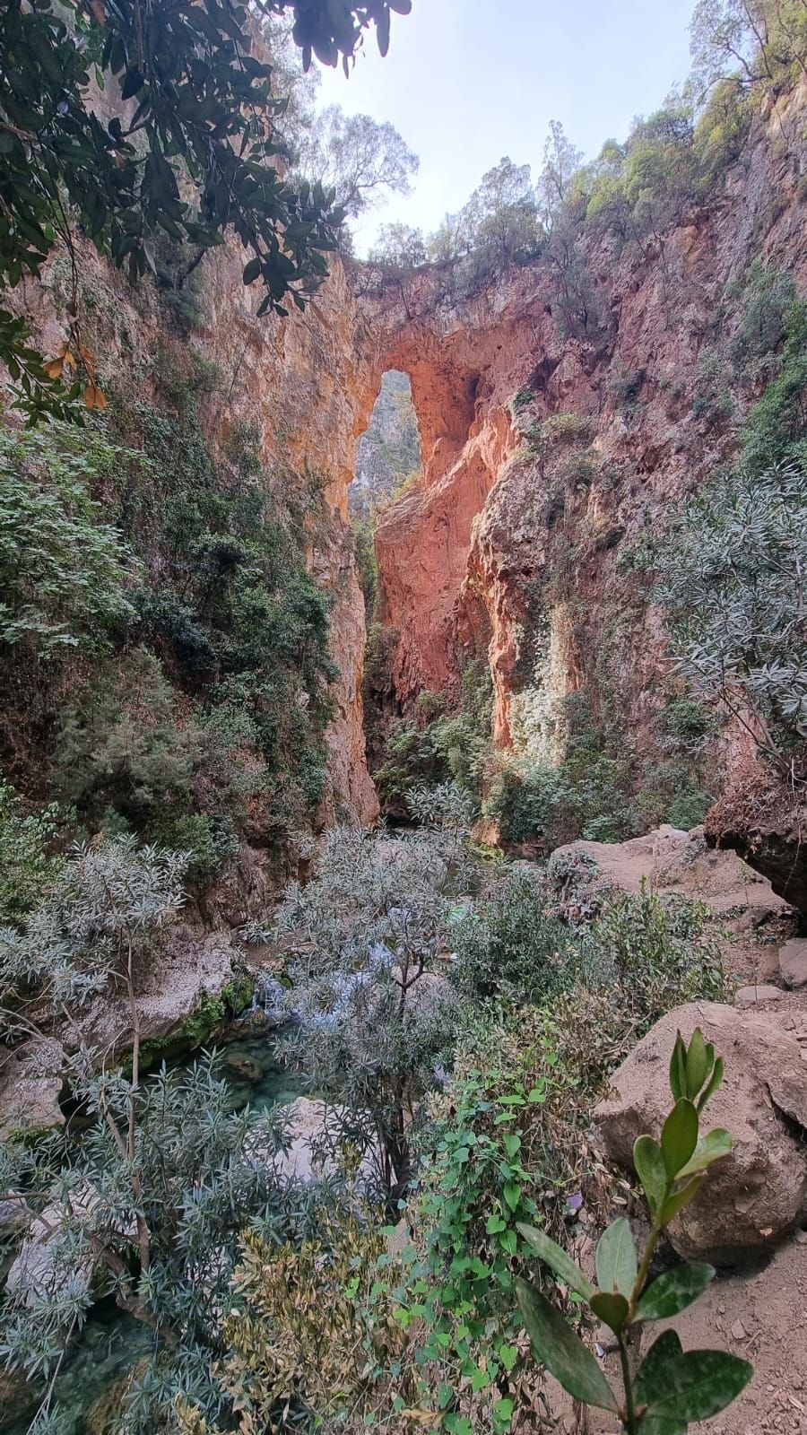 Vue panoramique du Pont de Dieu à Chefchaouen au Maroc