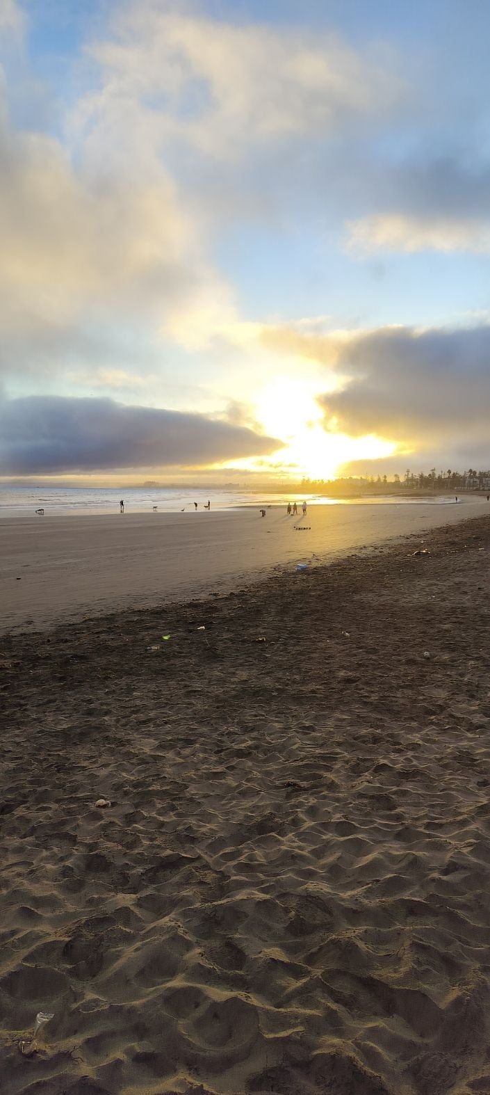 Coucher de soleil sur une plage de la Province d'El Jadida Chaïb Doukkala photo gratuite - Sonnenuntergang an einem Strand in der Provinz El Jadida Chaïb Doukkala kostenloses Foto