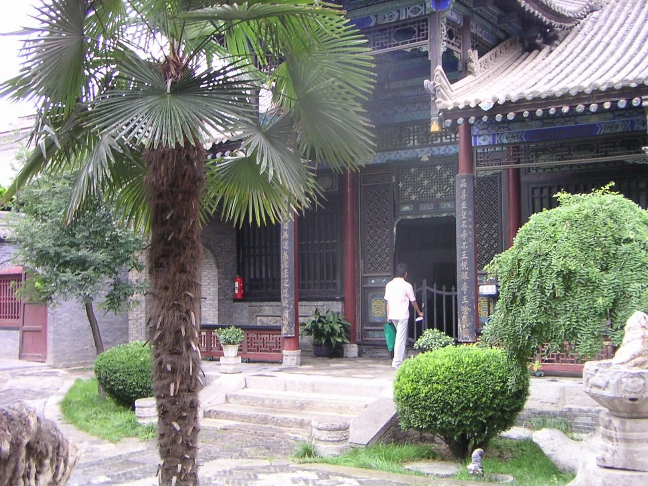 Les buissons, palmier, dans le jardin de la mosquée de Xi'an en Chine, Asie photo gratuite