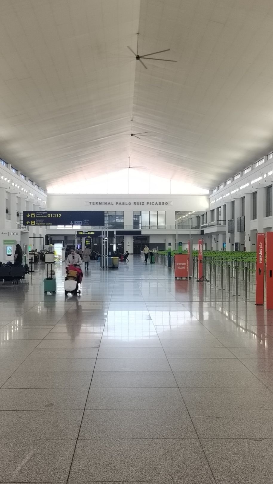 L'intérieur du Terminal Pablo Ruiz Picasso de l'aéroport de Málaga, photo gratuite