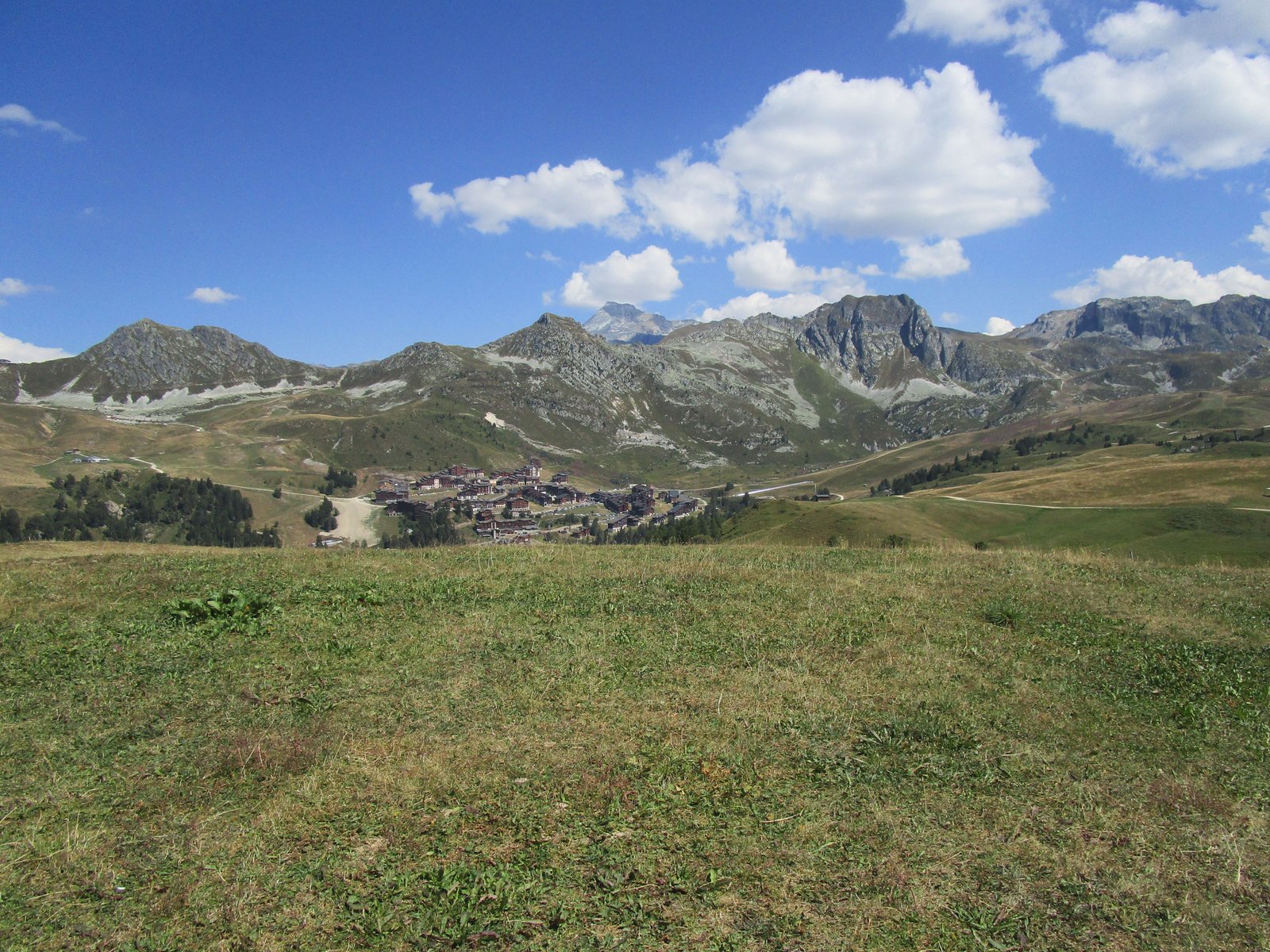 Vue panoramique sur La Plagne Tarentaise en France
