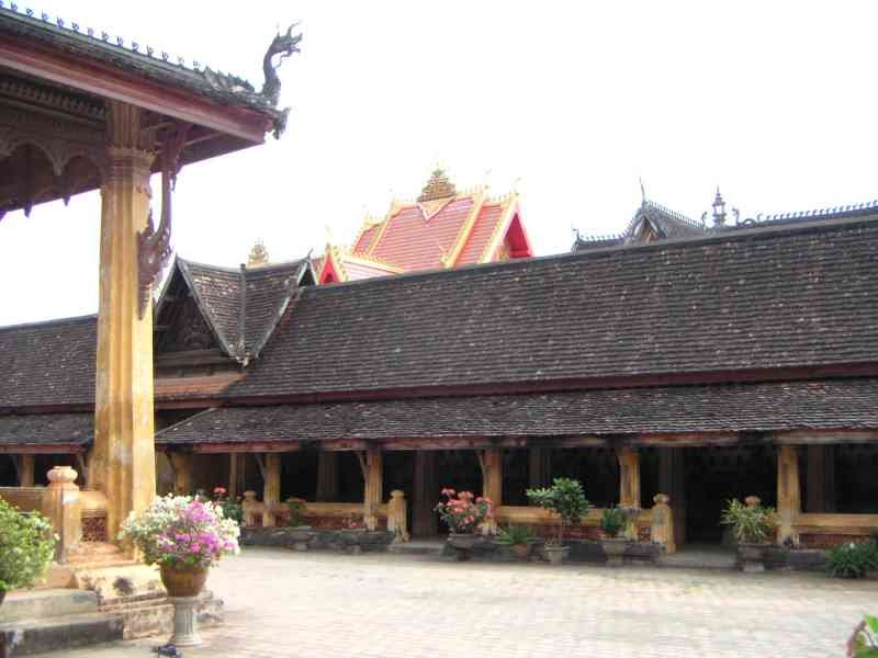 Intérieur du temple Si Saket au Laos