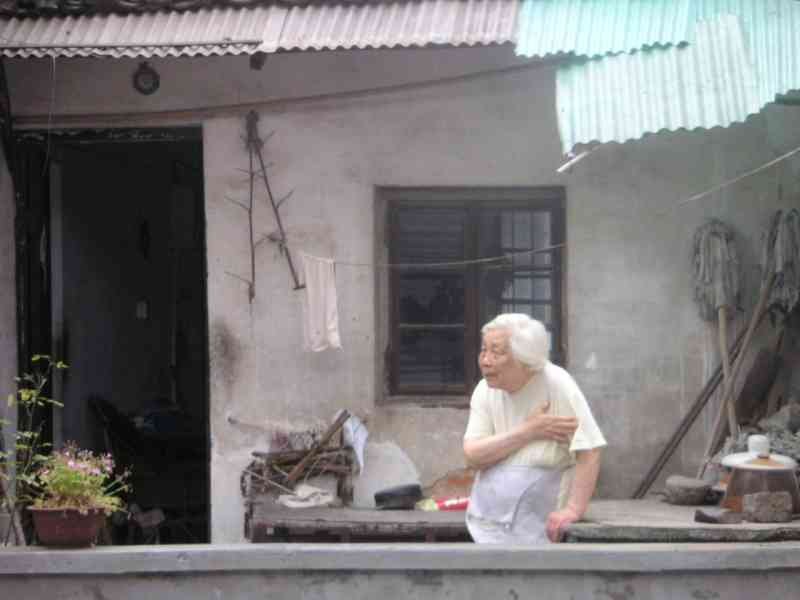 Une vielle dame dans sa parcelle en Chine, Asie photo gratuite