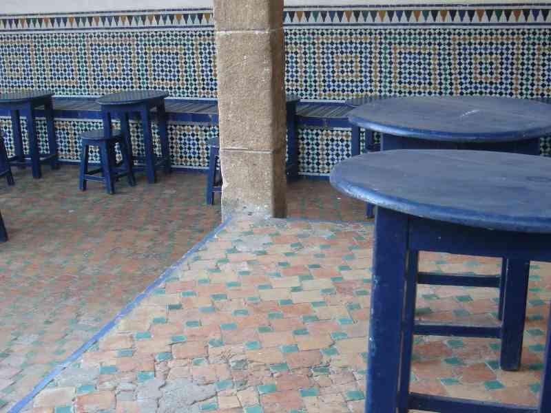 Terrasse café des Oudayas photo gratuite