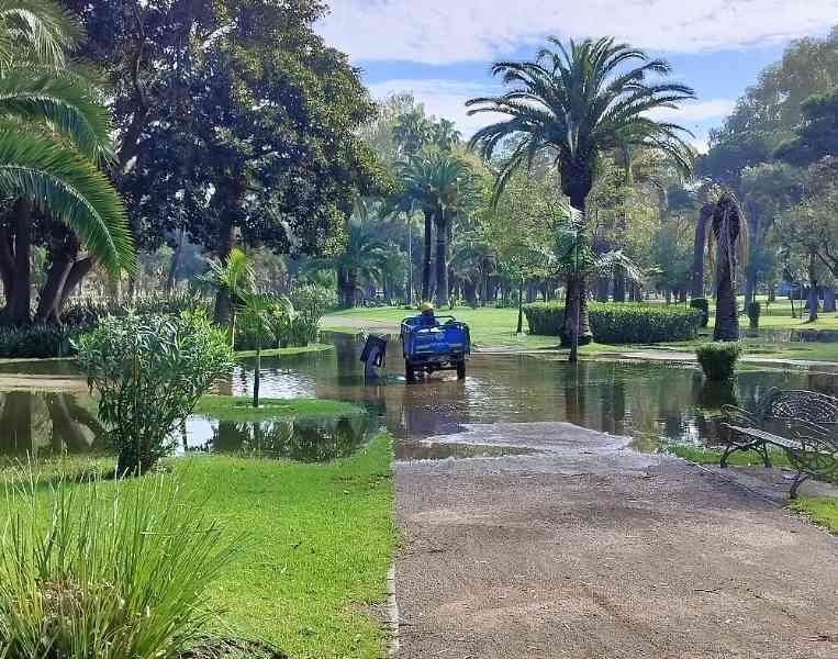 Parc de la Villa Harris inondé - Tanger