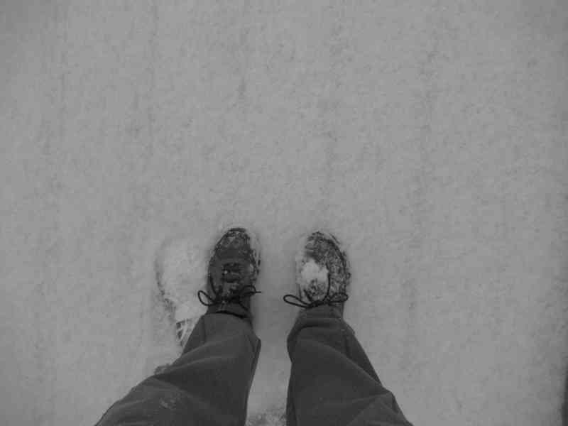 Pieds dans la neige