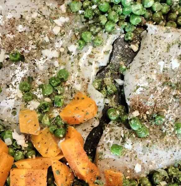 Filet de lieu noir aux petits légumes