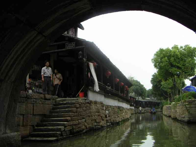 Village chinois sur l'eau, pont, Asie photo gratuite