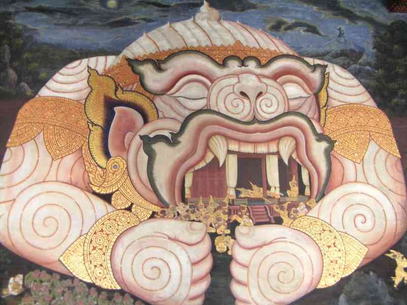 Art boudhiste peinture de Sita