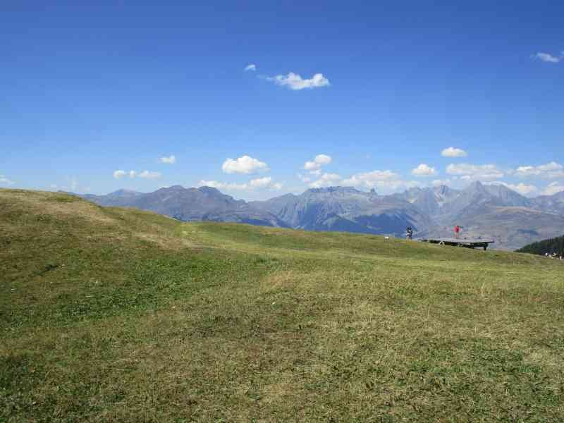 Paysage d'été de La Plagne Tarentaise en France