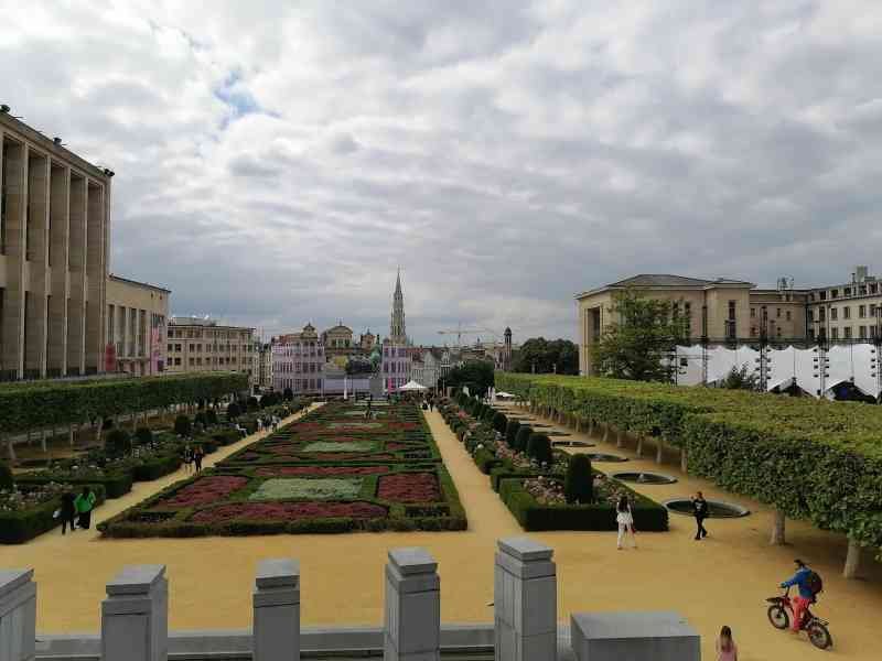 Jardin du Mont des Arts à Bruxelles en Belgique