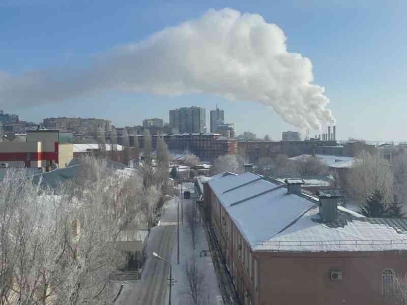Vue panoramique d'une zone urbaine de Russie pendant l'hiver photo gratuite - Panoramablick auf ein städtisches Gebiet Russlands im Winter, kostenloses Foto