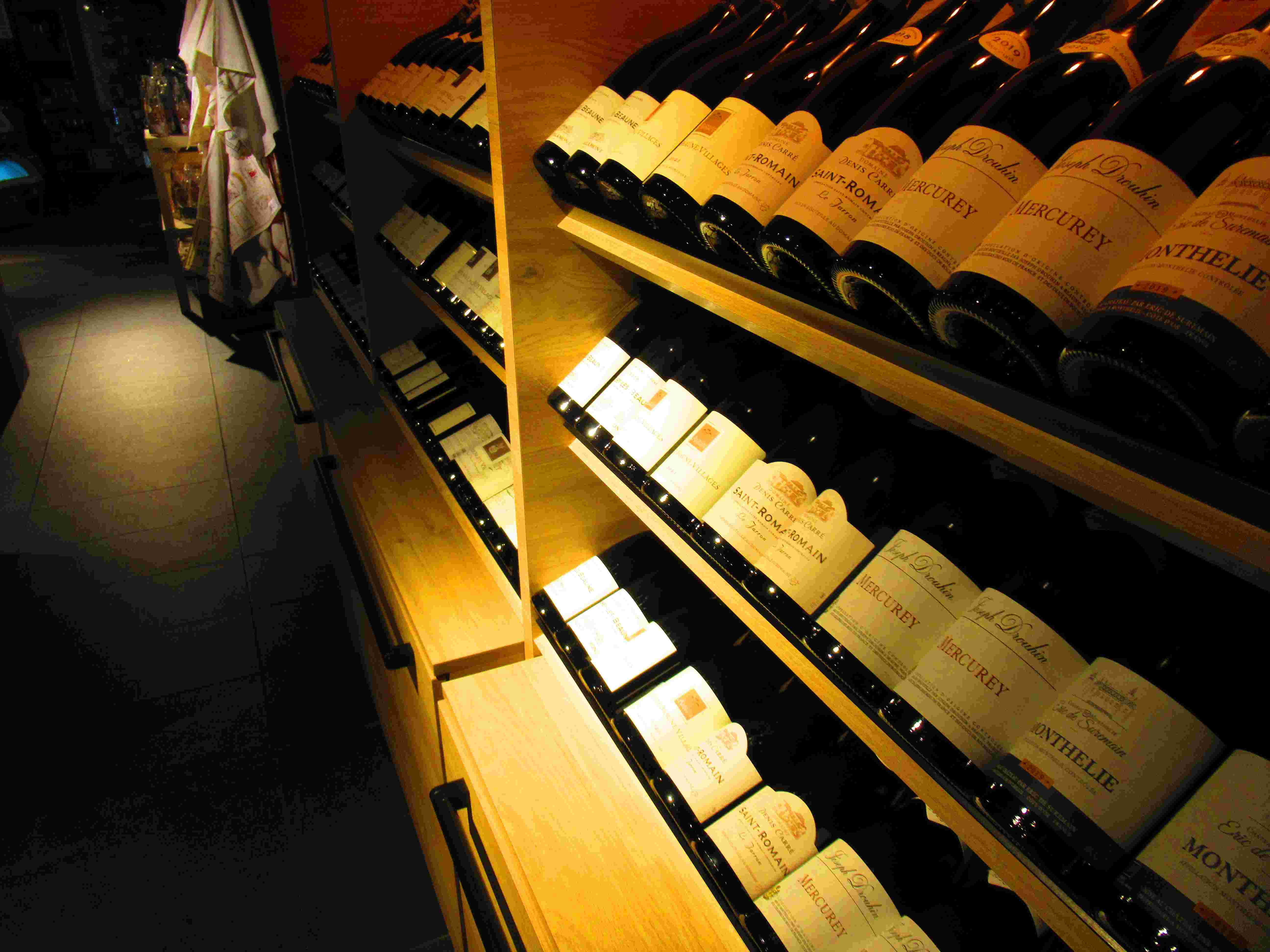 Bouteilles de vin de Bourgogne