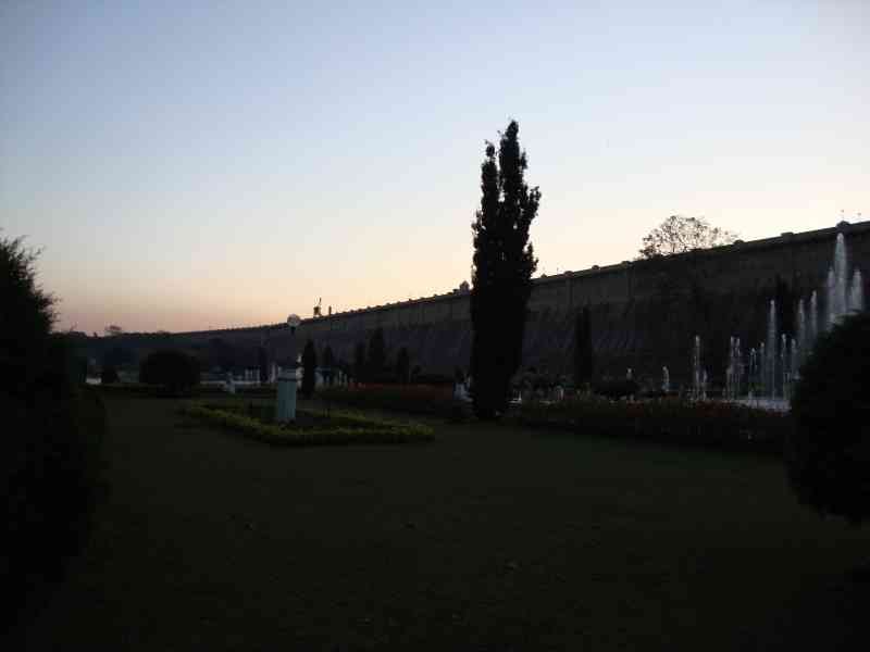 Les Jardins de Brindavan à Mysore, en Inde, photo gratuite