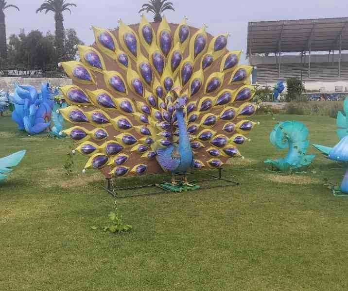 Statue de paon, décoration, festival, photo gratuite