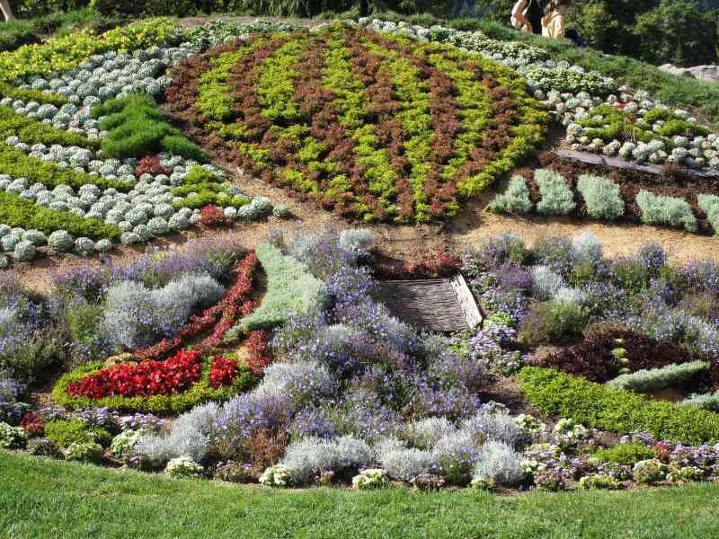 Parc fleuri du Trexeau à Gérardmer en Lorraine en France